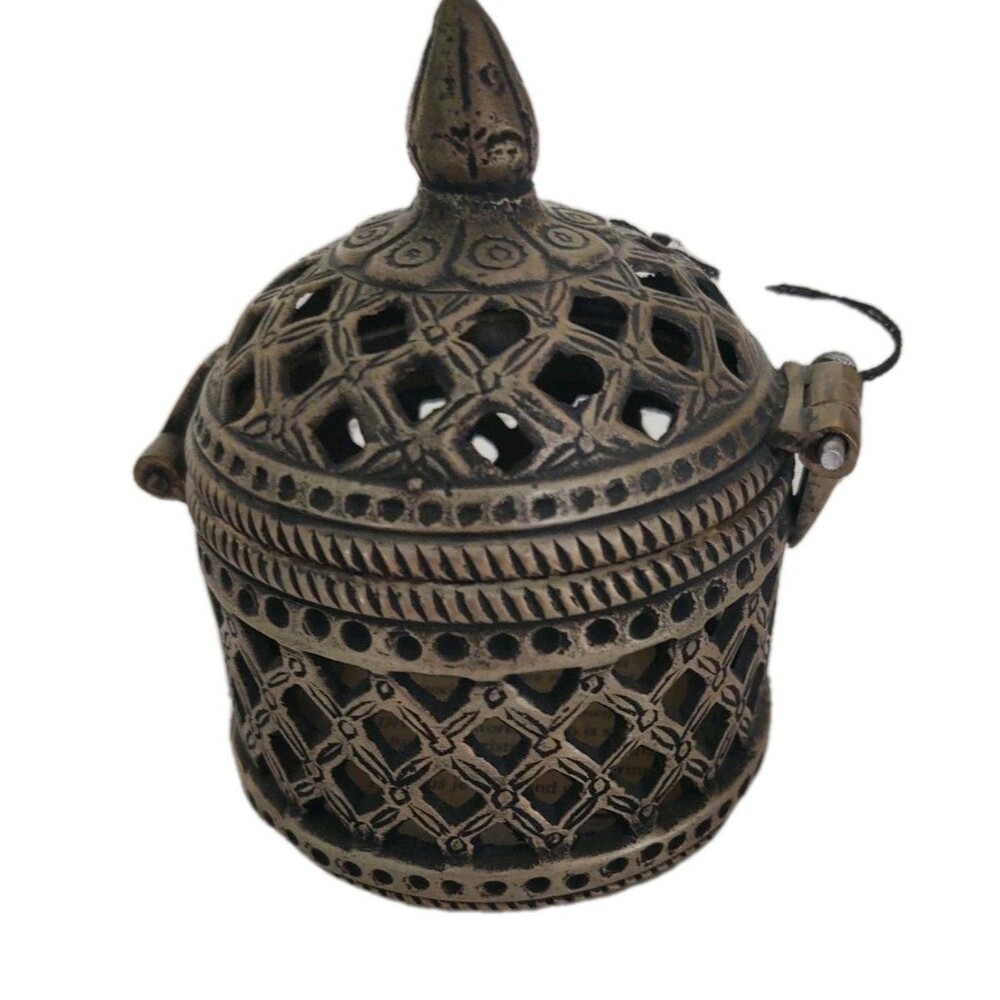 Hand Cast Brass Box Replica Of Ancient Metal Craft Dhokra Jewelry Unique